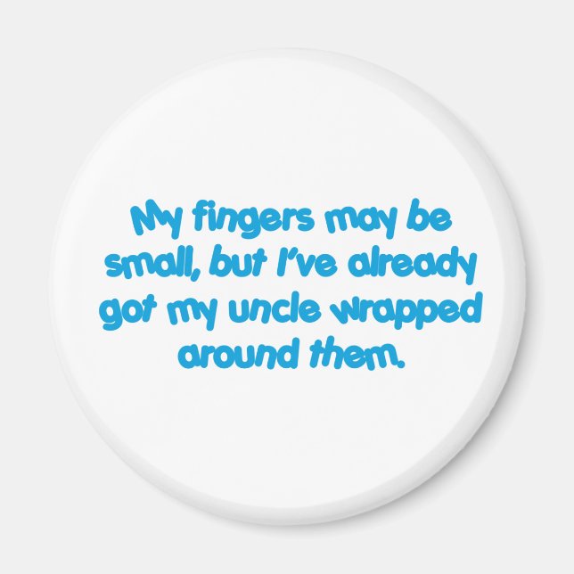 Imã Meu Tio's Embalado (Azul) (Frente)