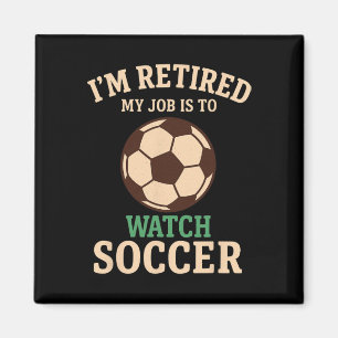 Imã Meu Trabalho É Assistir Futebol Engraçado Vintage