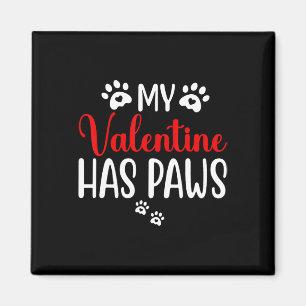 Imã Meu Valentim Tem Patas Gato Engraçado Amante de Ca