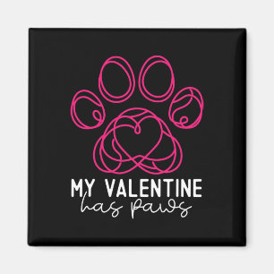 Imã Meu Valentim Tem Patas - Valentim Divertido Amante