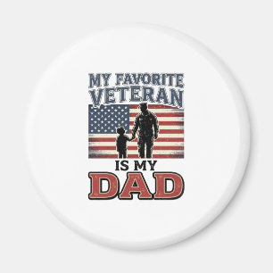 Imã Meu Veterano Favorito é Meu Pai Camisa Patriótica