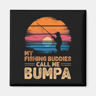 Imã Meus Amigos De Pesca Me Chamam De Bumpa Retro Vint