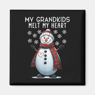 Imã Meus Netos Derretem Meu Coração Avô Snowman