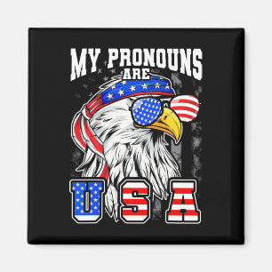 Imã Meus Pronunciantes São Usa Águia Americana Engraça