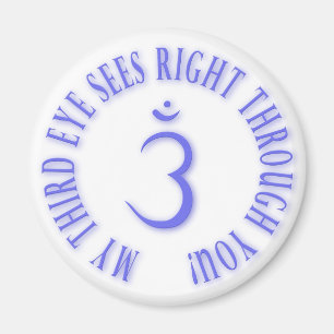 Imã Meus terceiros olhos vêem certo através de você