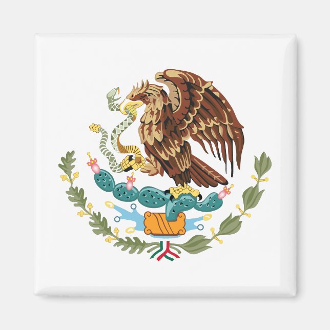 Imã Mexico Coat of Arms Magnet (Frente)