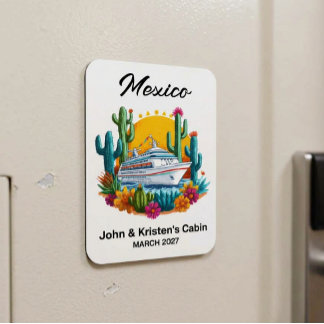 Ímã Mexico Cruise Ship Stateroom Marker