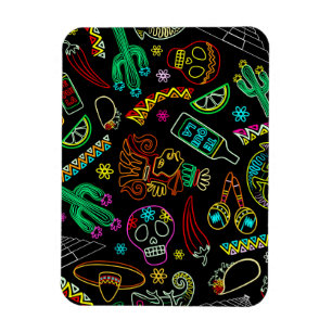 Ímã México Fiesta Pattern