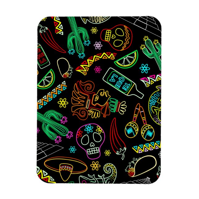 Ímã México Fiesta Pattern (Vertical)