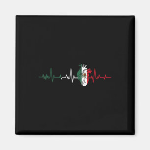 Imã México Flag Heartbeat Para Orgulho Mexicano Fl
