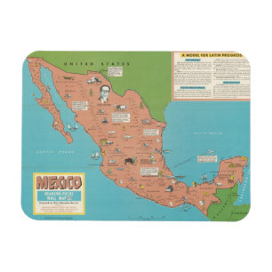 Ímã México - Mapa do Muro em Foco