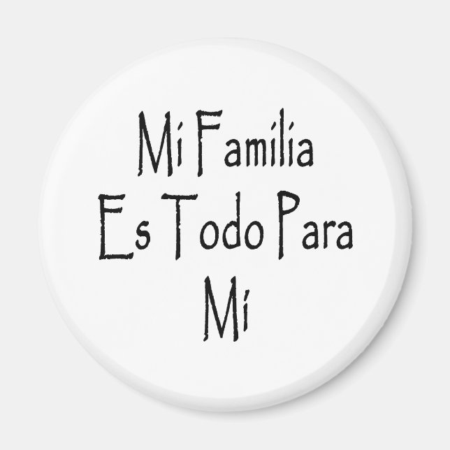 Imã Mi Familia Es Todo Para Mi (Frente)
