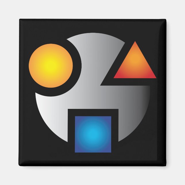 Imã MI logotipo criptográfico ímã nova versão (Frente)