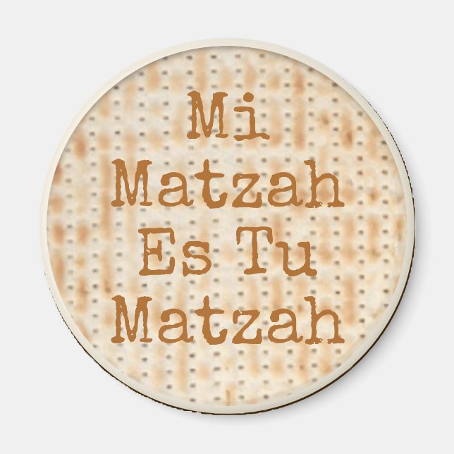 Imã Mi Matzah Es Tu Matzah Passover (Frente)