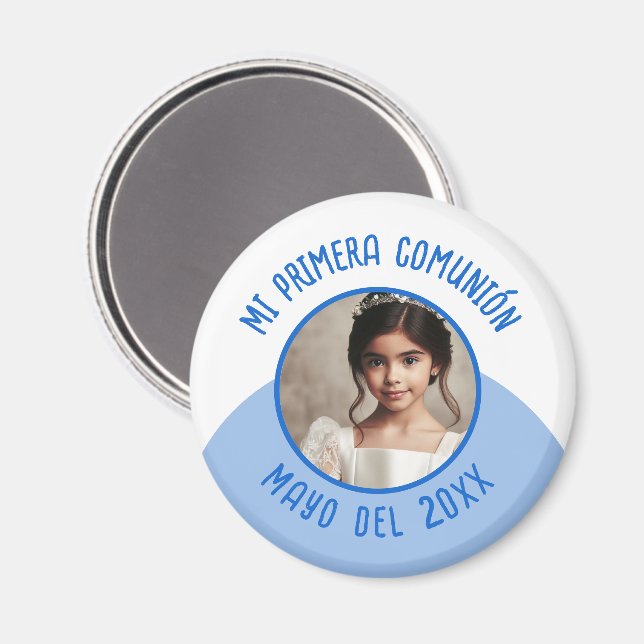 Imã Mi primera comunión con foto recuerdo (Front/Back)