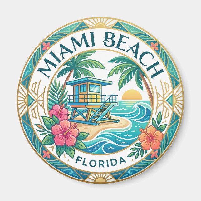 Imã Miami Beach Flórida (Frente)