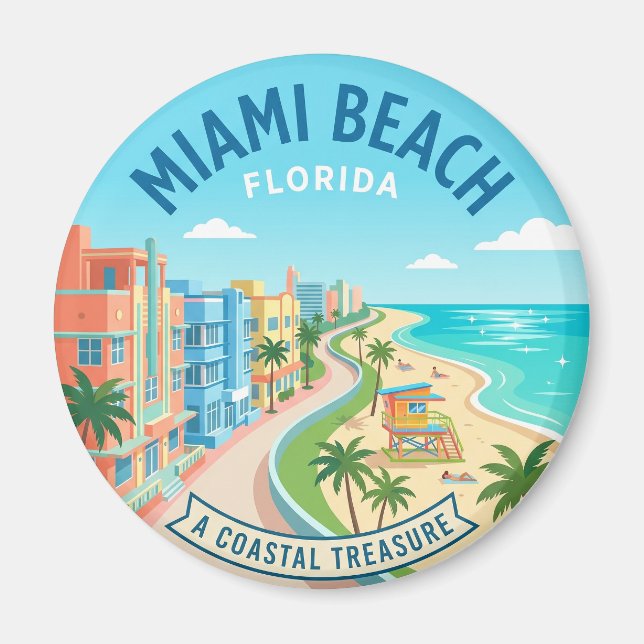 Imã Miami Beach Flórida (Frente)
