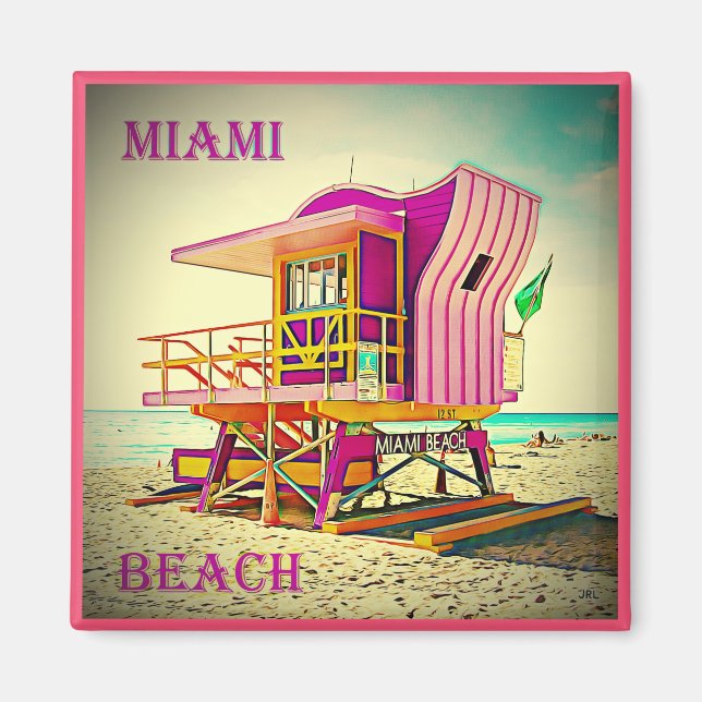 Imã Miami Beach Magnet 12A (Frente)