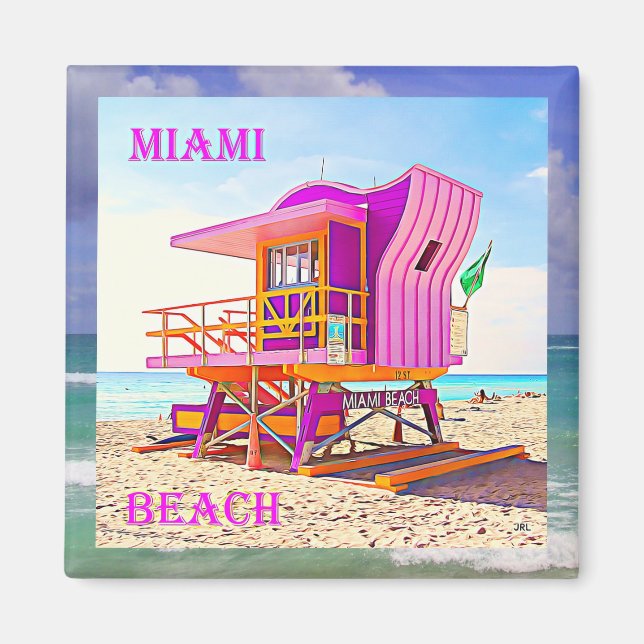 Imã Miami Beach Magnet 12B (Frente)