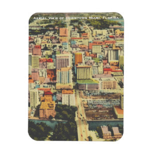 Ímã Miami Centro da década de 1960, FL (Flagler Street