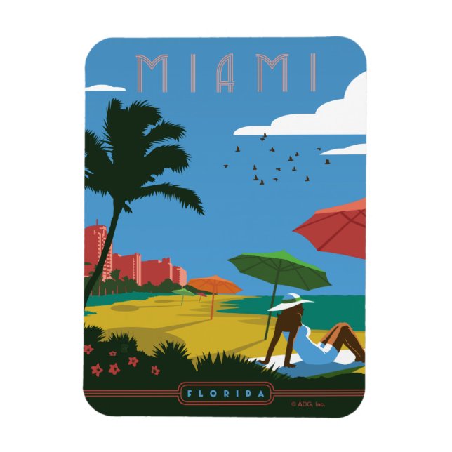 Ímã Miami, FL (Vertical)