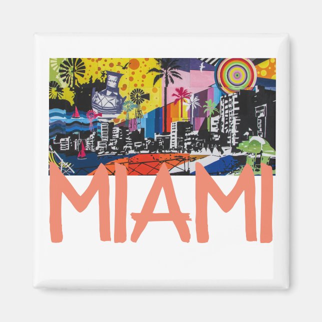 Imã Miami Florida Magnet (Frente)