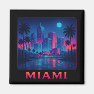 Imã Miami Moonrise - Neon Skyline