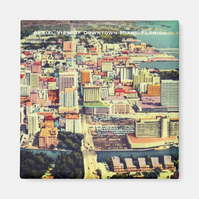 Imã Miami na década de 1960 (Centro, Brickell), Flórid (Frente)