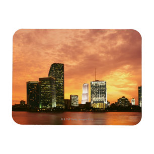 Ímã Miami no por do sol