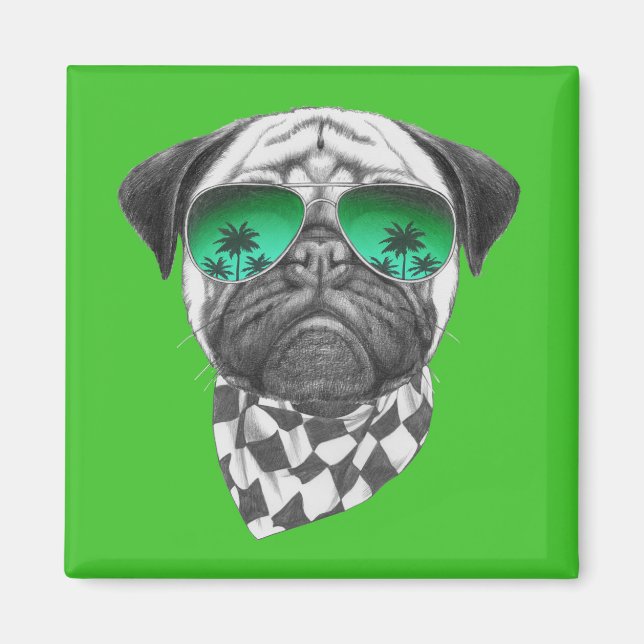 Imã Miami Pug (Frente)