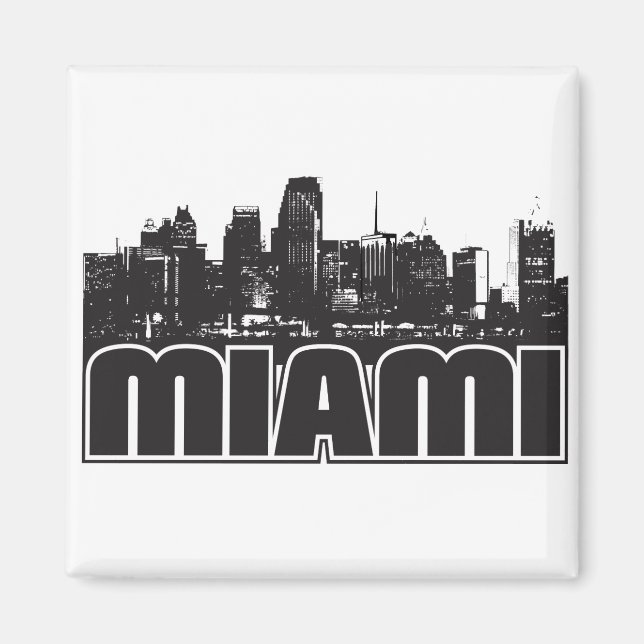 Imã Miami Skyline (Frente)