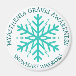 Imã Miastenia Gravis Snowflake Warrior Magnet
