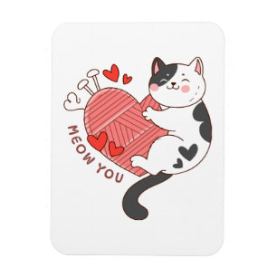 Ímã Miau Você Gatinho Fofo Dia dos Namorados