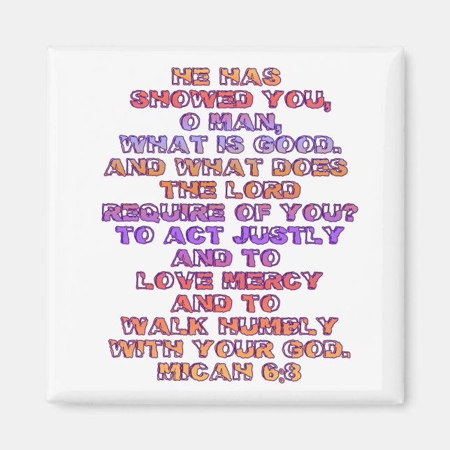 Imã Micah 6:8 (Frente)