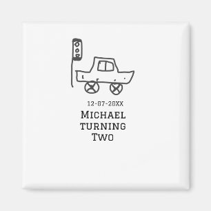 Imã Michael completando dois anos de idade carro de br