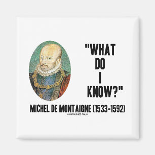 Imã Michel de Montaigne o que mim sabem? Citações