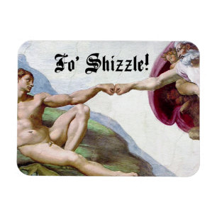 Ímã Michelangelo Criação Do Homem Toquinho Para Dar Ce