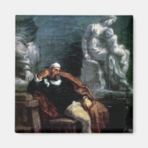 Imã Michelangelo em seu Studio