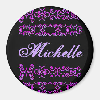 Imã Michelle Designer Name Magnet