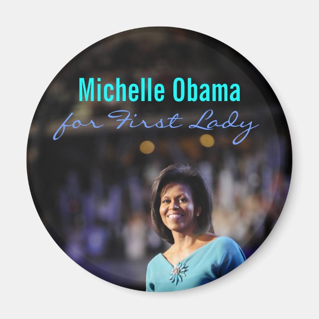 Imã Michelle Obama pelo Magnet (Frente)