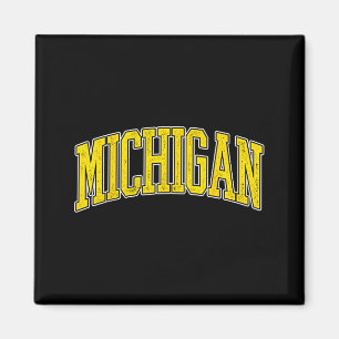 Imã Michigan Antigo Design de Esportes Universitários