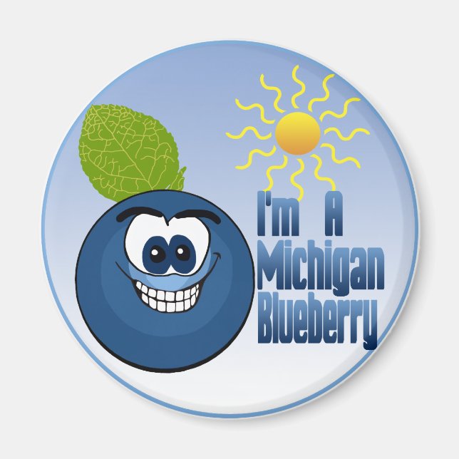 Imã Michigan Blueberry (Frente)