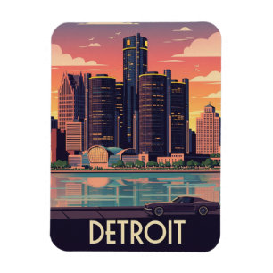 Ímã Michigan Detroit Viagem