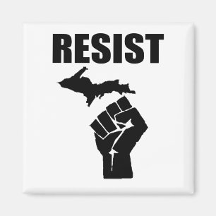 Imã Michigan Fist RESIST
