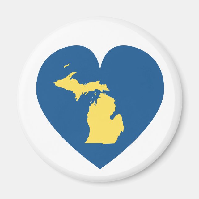 Imã Michigan no Heart Magnet (Frente)
