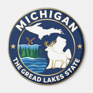 Imã MICHIGAN Patrimônio do Estado dos Grandes Lagos