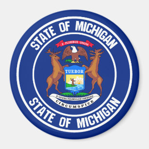 Imã Michigan Round Emblem