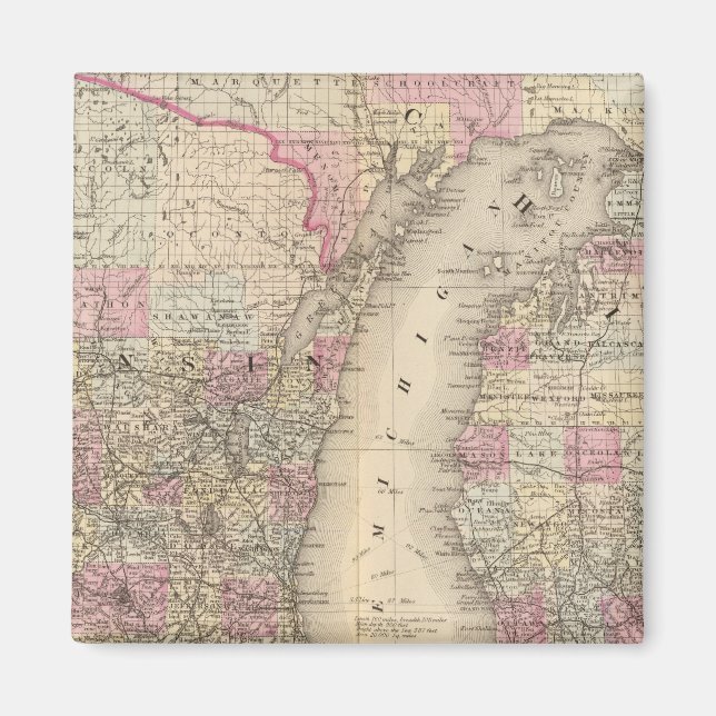 Imã Michigan, Wisconsin (Frente)