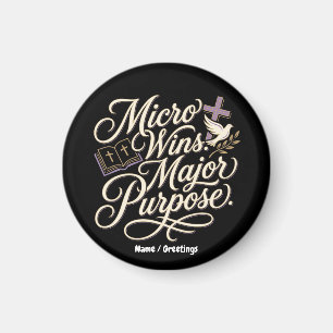 Imã Micro Vitórias Grande Propósito Inspirador Fé