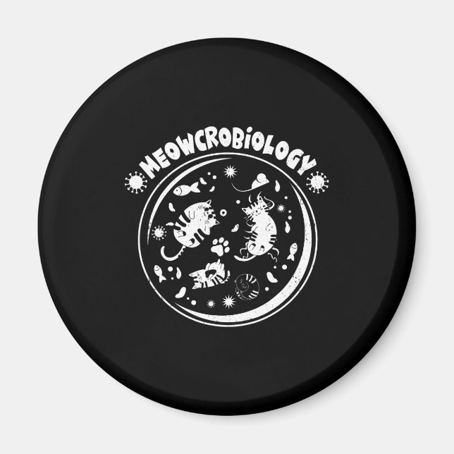 Imã Microbiologia e Microbiologia Ciência das Gatinhas (Frente)